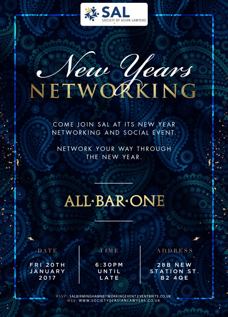 Sal New Years Networking flyer